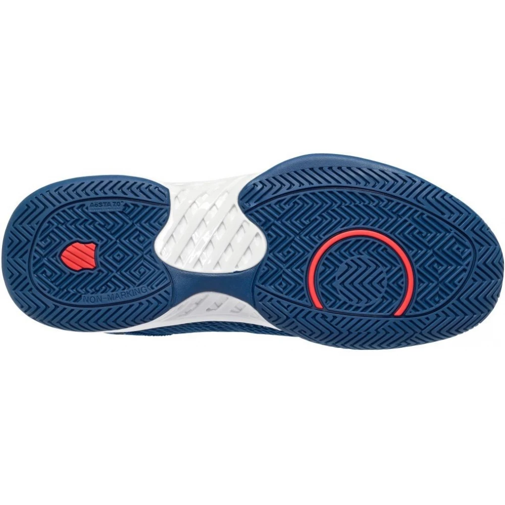 K-Swiss Men’s Express Light Pickleball Shoes (Dark Blue/White/Bittersweet) - Image 3