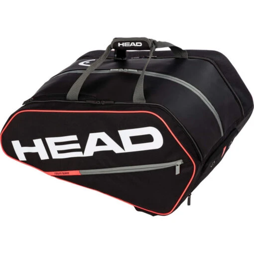 Head Tour Supercombi Pickleball Bag (Black/Orange) -Pickleball Supplies 283982 BKOR Head Tour Supercombi Pickleball Bag BlackOrange a 1000 1000