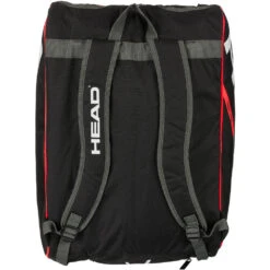 Head Tour Supercombi Pickleball Bag (Black/Orange) -Pickleball Supplies 283982 BKOR Head Tour Supercombi Pickleball Bag BlackOrange back 1000 1000
