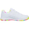 Fila Women’s Double Bounce 3 Pickleball Court Shoes (White/White/Multicolored)
