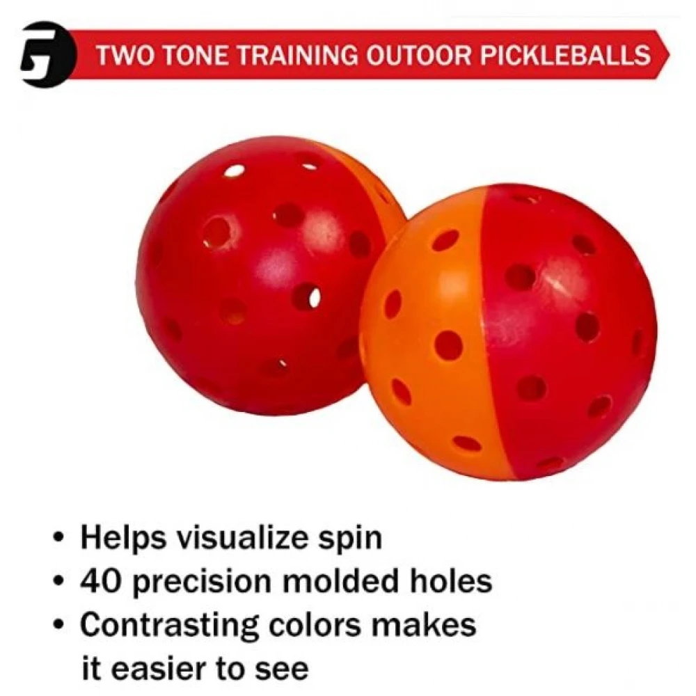Gamma Two Tone Outdoor Pickleball Training Balls (6-Pack) - Image 2
