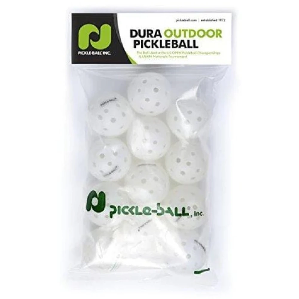 Pickle-Ball Dura Fast 40 White Outdoor Pickleball Balls (12 Pack) 1 Pickle-Ball Dura Fast 40 White Outdoor Pickleball Balls (12 Pack)