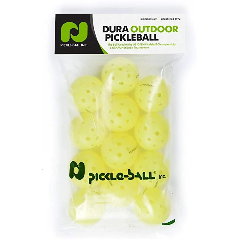 Pickle-Ball Dura Fast 40 Yellow Outdoor Pickleball Balls (12 Pack) 1 Pickle-Ball Dura Fast 40 Yellow Outdoor Pickleball Balls (12 Pack)
