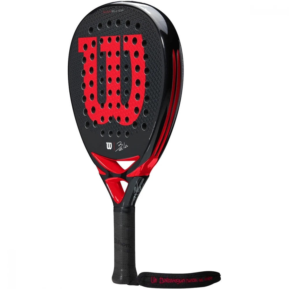 Wilson Bela Team Padel Racket (Black/Red) - Image 3
