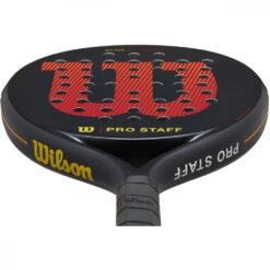 Wilson Pro Staff Team V2 Padel Racket (Black/Red) -Pickleball Supplies WR112311U Wilson Pro Staff Team v2 Padel Racket Black Red c 1000 1000