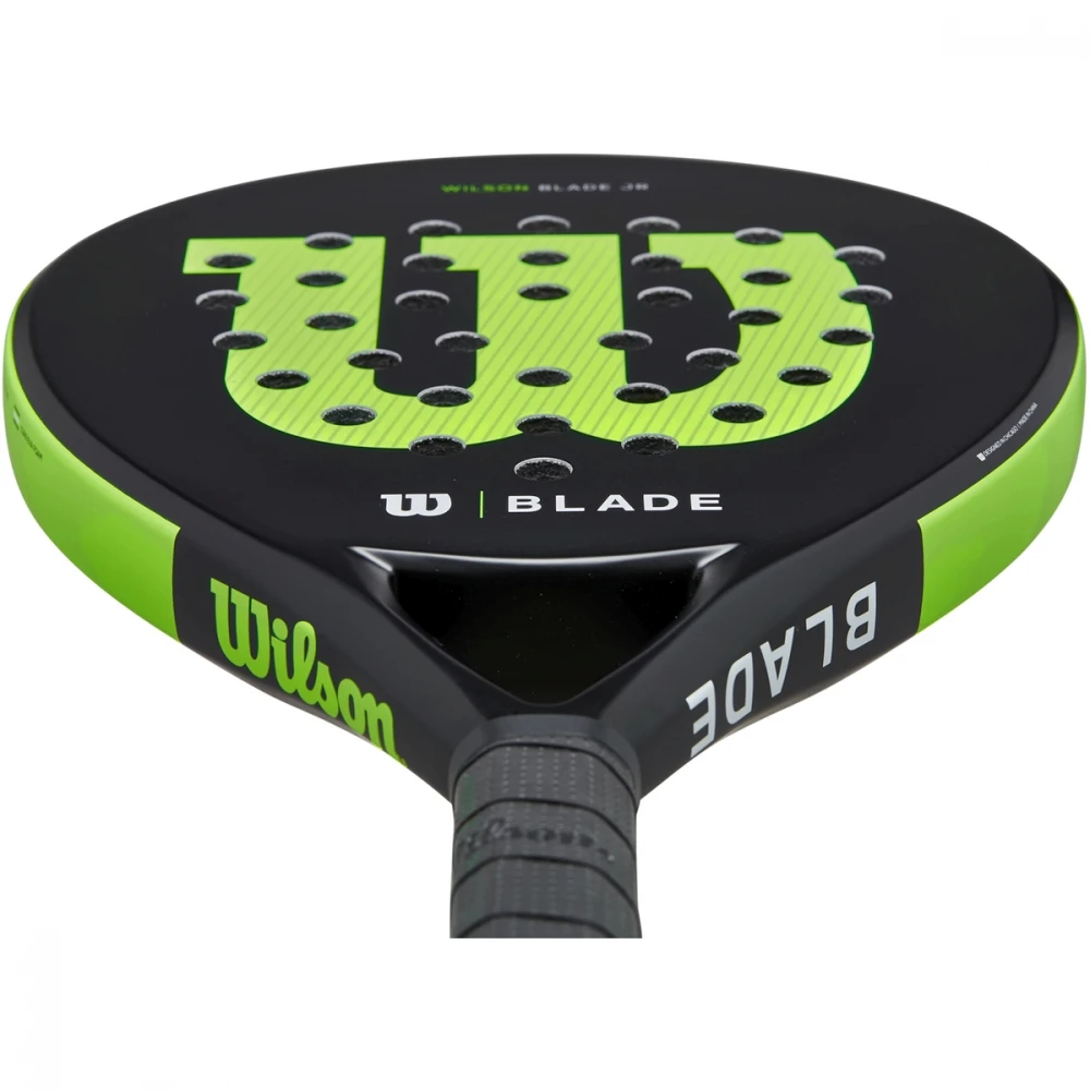 Wilson Blade Junior V2 Padel Racket (Black/Neon Green) - Image 3