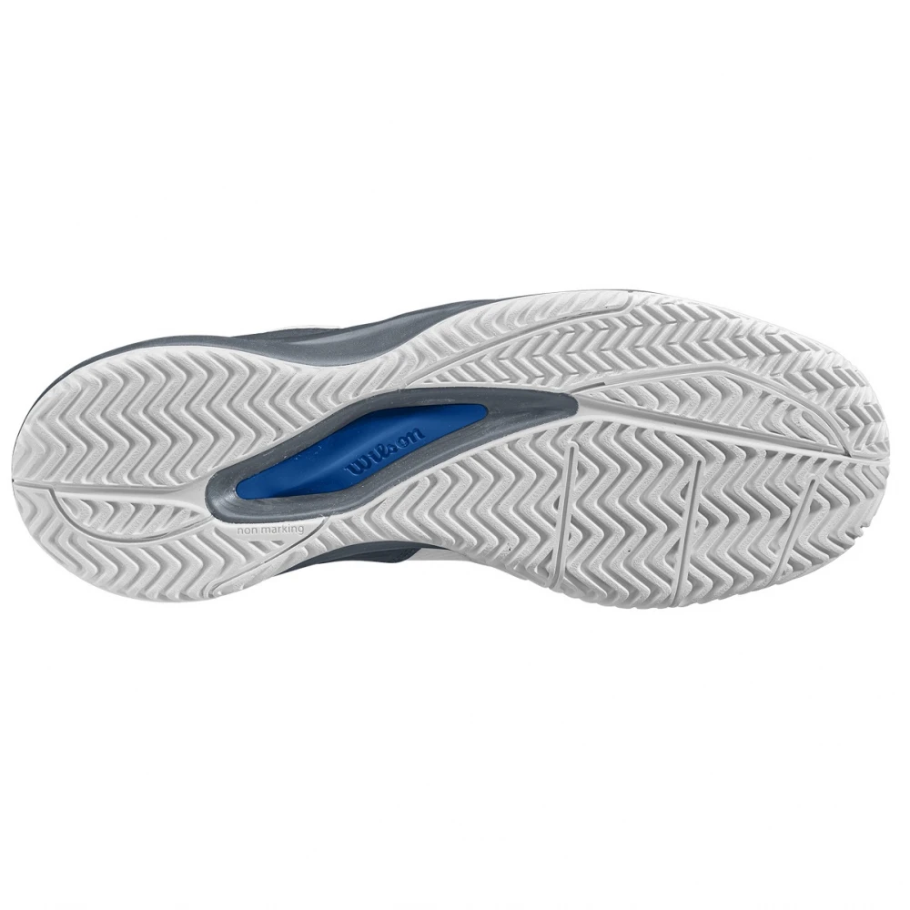 Wilson Men’s Rush Pro ACE Pickler Pickleball Shoes (White/Stormy Weather/Classic Blue) 3 Wilson Men’s Rush Pro ACE Pickler Pickleball Shoes (White/Stormy Weather/Classic Blue) - Image 3