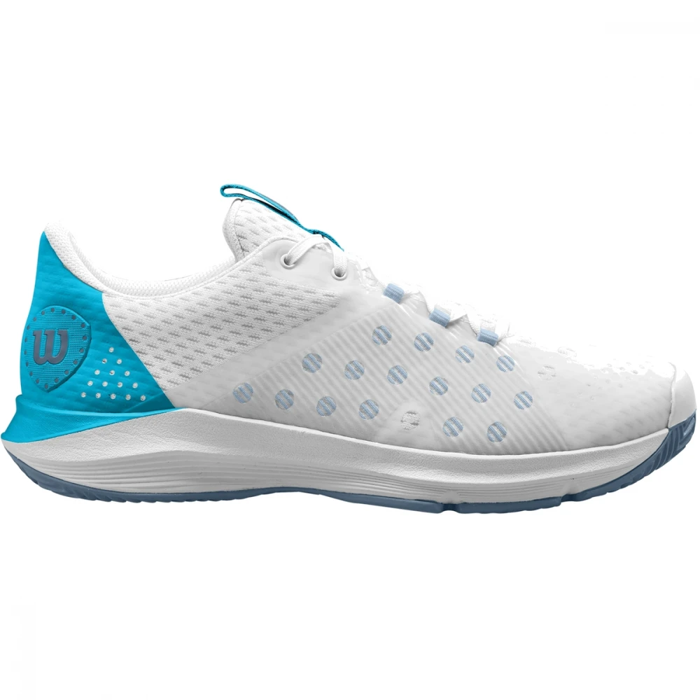 Wilson Men’s Hurakn Padel Shoes (White/Blue Atoll/China Blue)