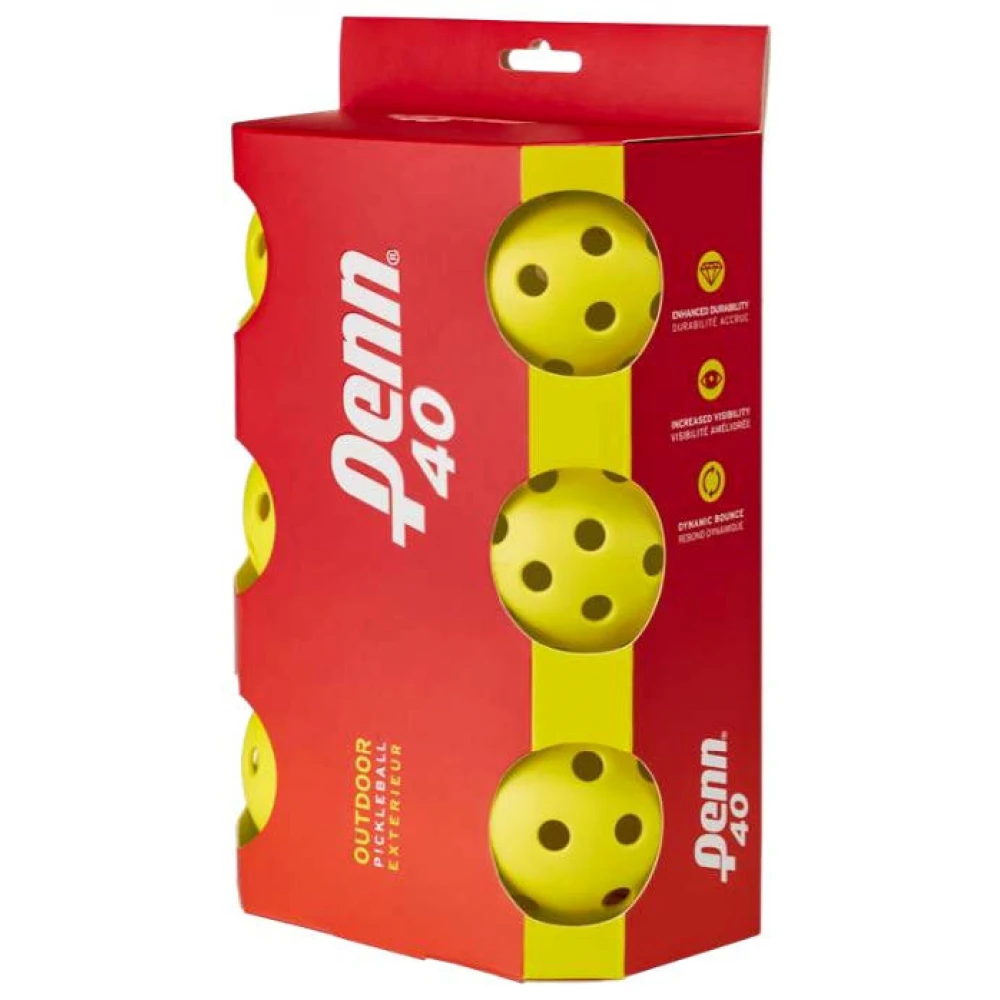 Head Penn 40 Outdoor Pickleball Balls (6 Pack) 1 Head Penn 40 Outdoor Pickleball Balls (6 Pack)