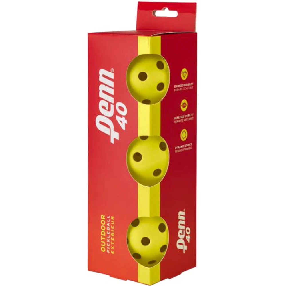 Head Penn 40 Outdoor Pickleball Balls (3 Pack) 1 Head Penn 40 Outdoor Pickleball Balls (3 Pack)