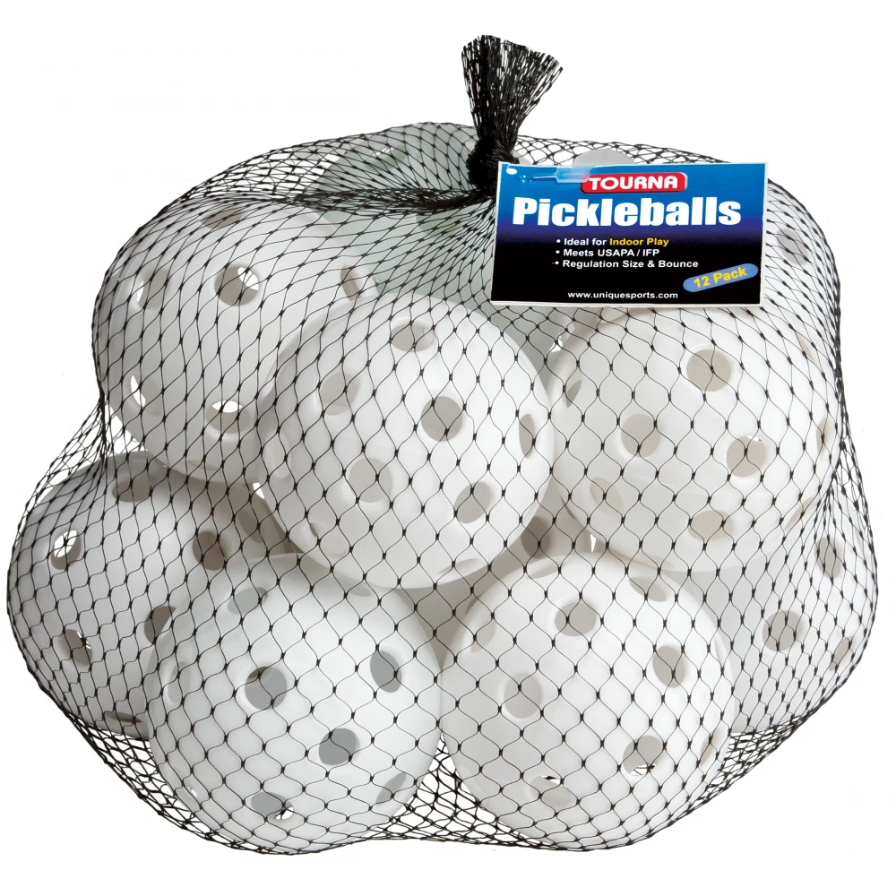 Tourna Indoor White Pickleballs (12-Pack) 1 Tourna Indoor White Pickleballs (12-Pack)